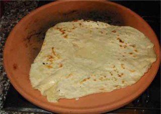 piadina cooked