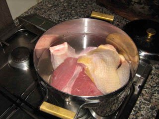 meat broth making