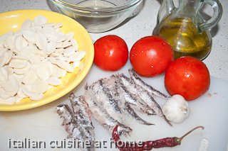 anchovies orecchiette ingredients