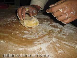egg pasta dough knead