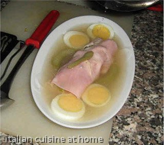 ham roll in gelatin