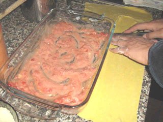 lasagna pasta preparation
