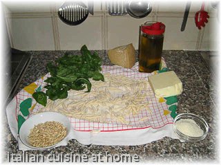ingredients trofie pasta
