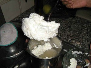 removing egg white
