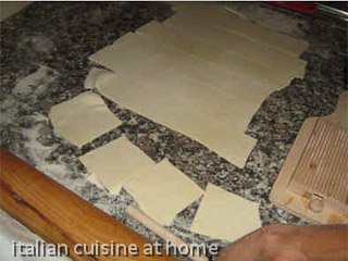 cut dough to cubers