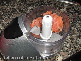 chop smoked salmon