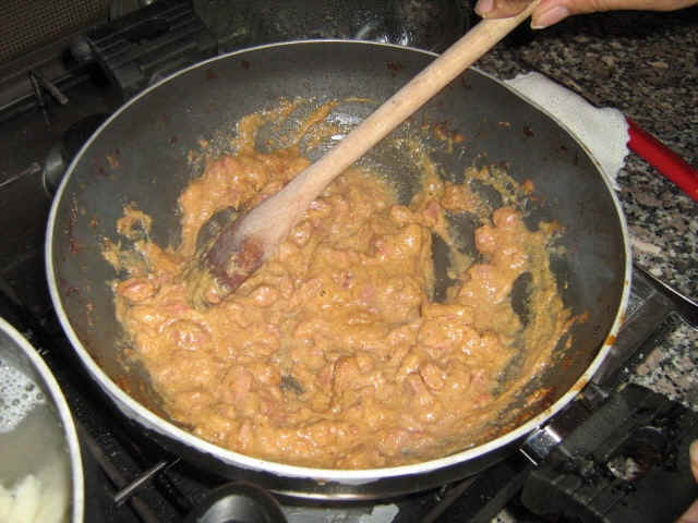 stirring sauce