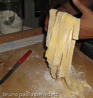 handmade pappardelle pasta